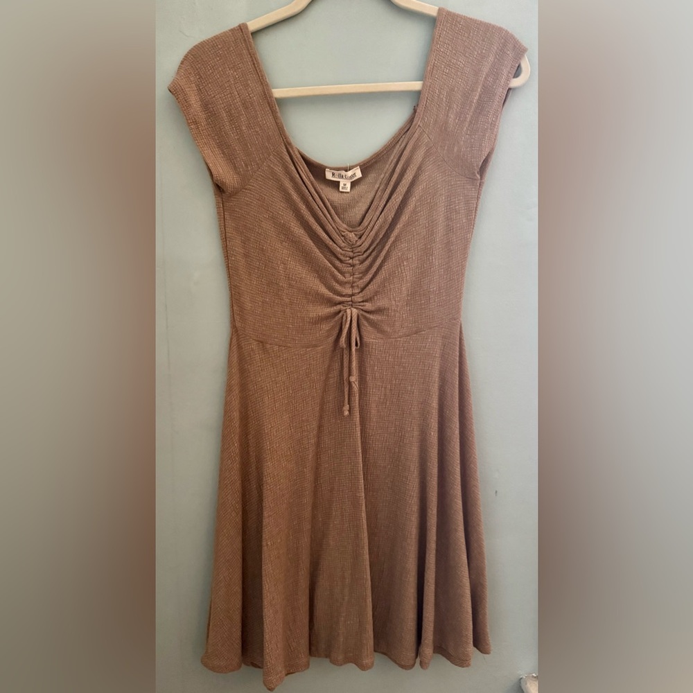 Rolla Coster Brown Ruched Dress
